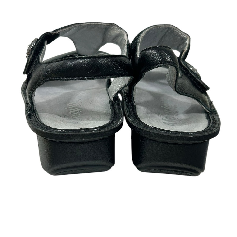 ALEGRIA Kendra Black Shimmer T-Strap KEN-765 Sandals Womens - Picture 3 of 14